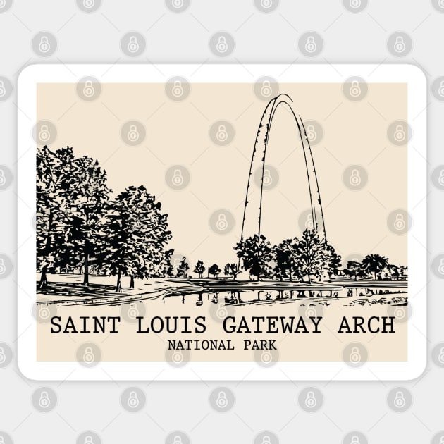 Saint Louis Gateway Arch National Park Sticker by Lakeric